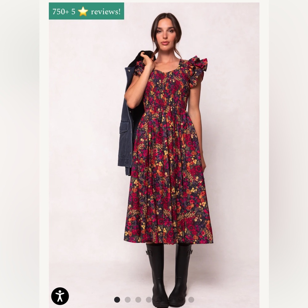 Ivy city co Hattie dress midnight floral 3x